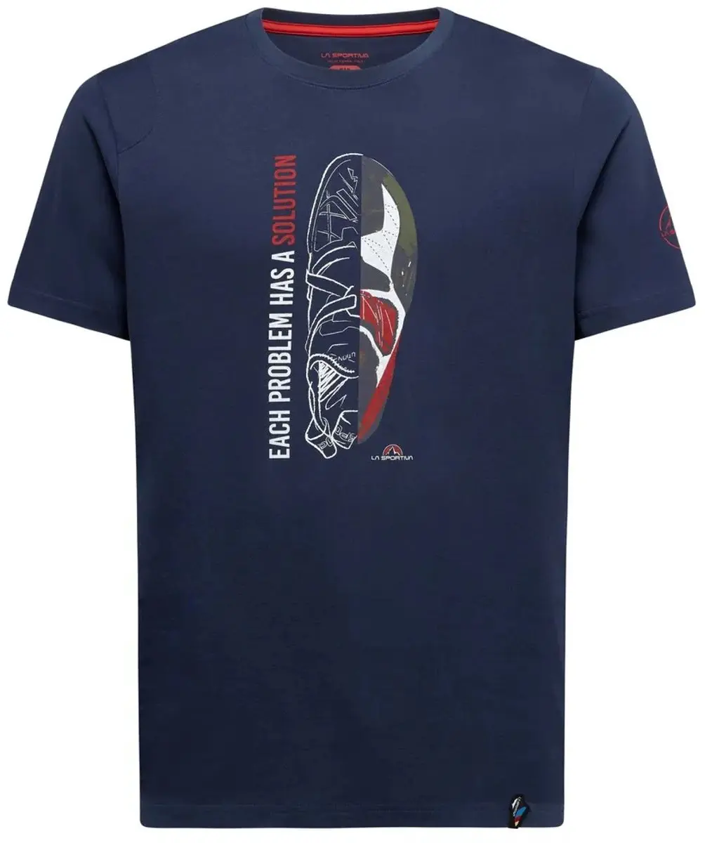 La Sportiva Solution T-shirt Met Korte Mouwen Blauw M Man