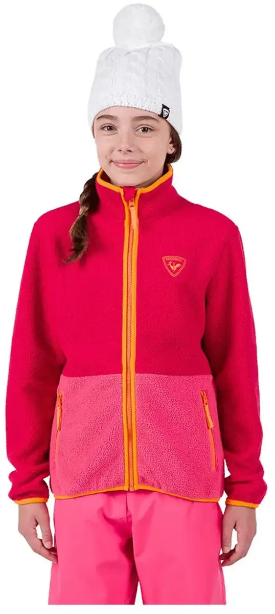 Rossignol Alltrack Fleece Met Volledige Rits Rood 8 Years Meisje