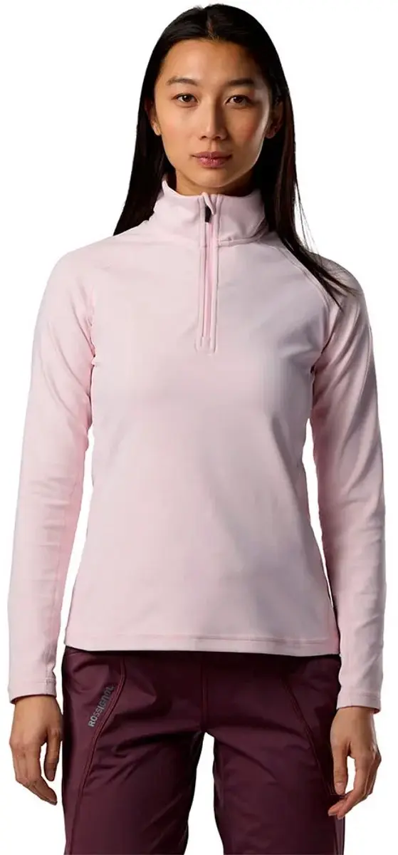 Rossignol Mid Layer Stretch Sweatshirt Met Halve Rits Paars M Vrouw