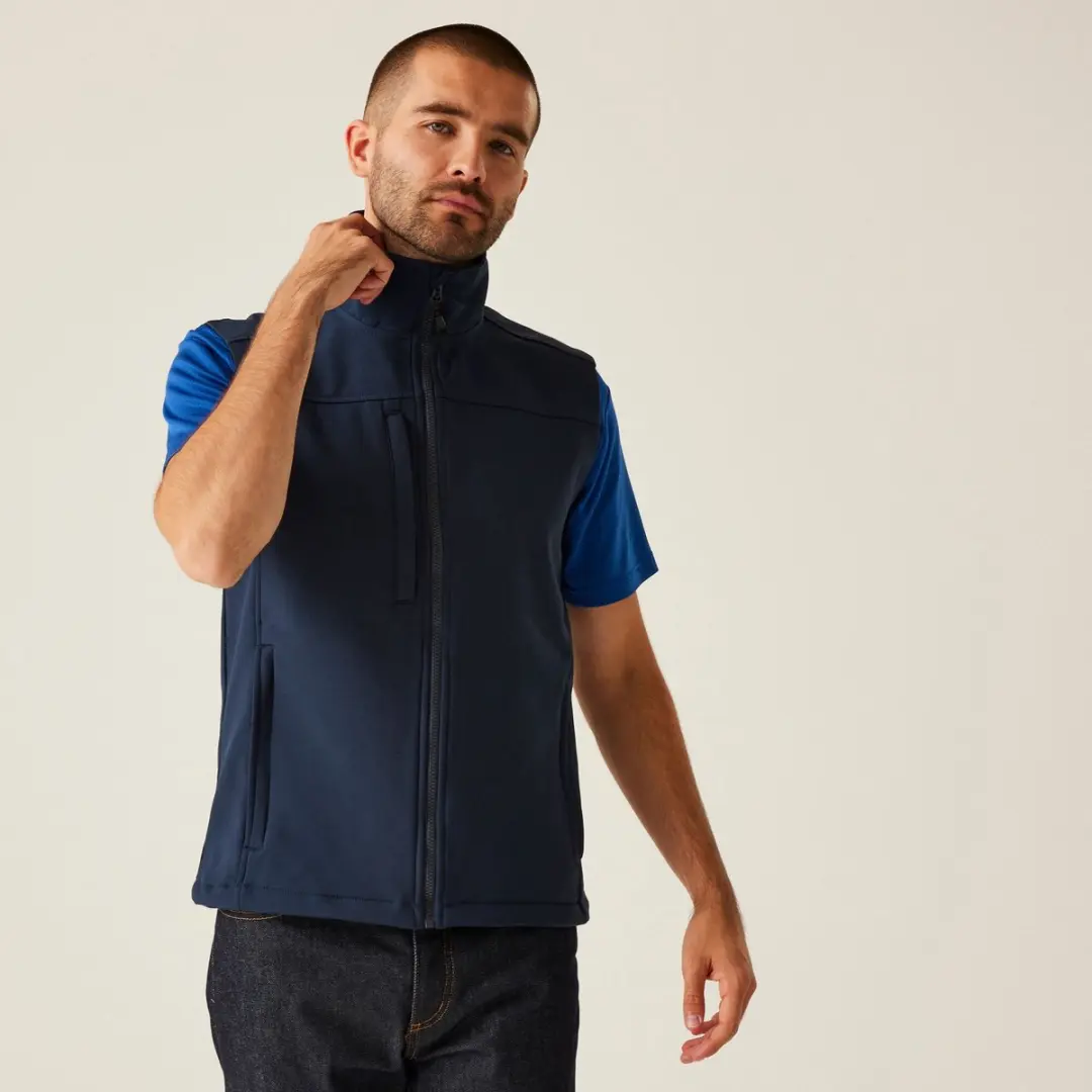 Vest Heren Outdoor Zip Front High Collar