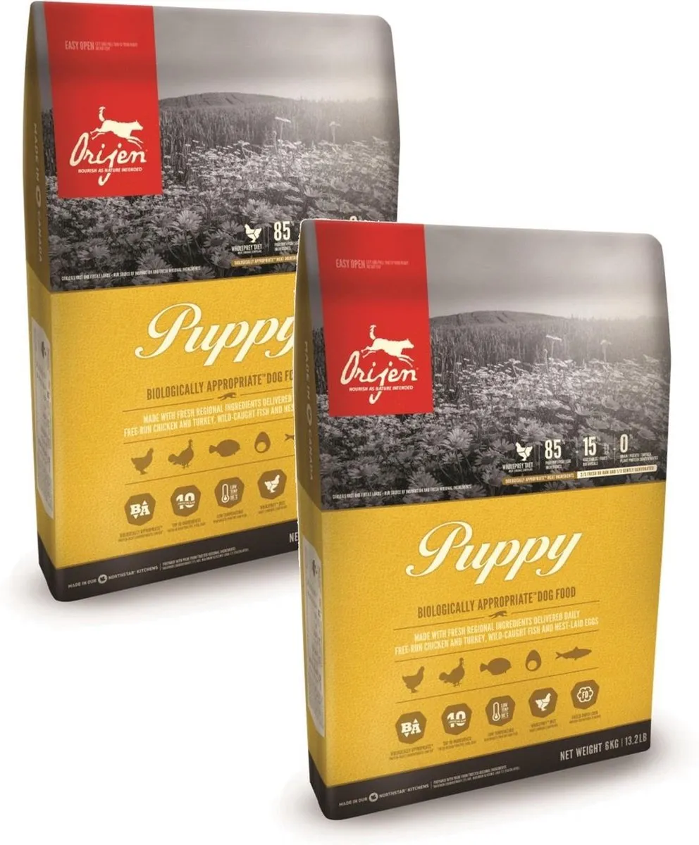 Orijen Puppyvoer - Hondenvoer - 2 x 11.4 kg