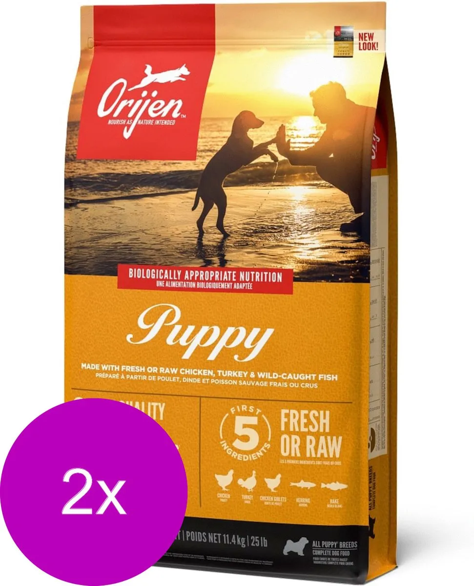 Orijen Puppyvoer - Hondenvoer - 2 x 11.4 kg