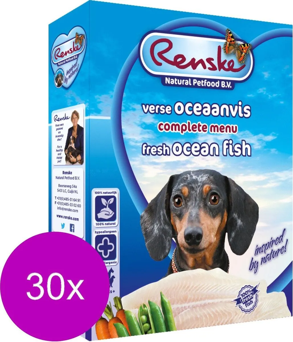 Renske Adult Hondenvoer - 30x Vis 395g