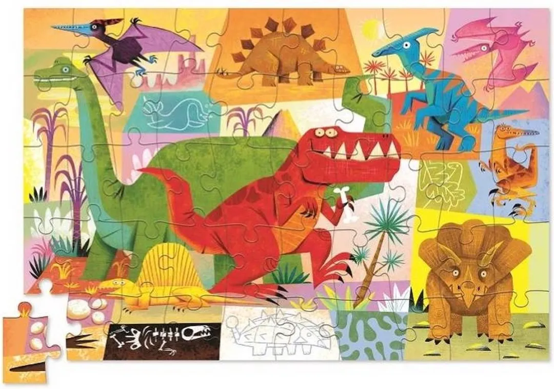 Crocodile Creek Dino World Puzzel - 50 Stukjes