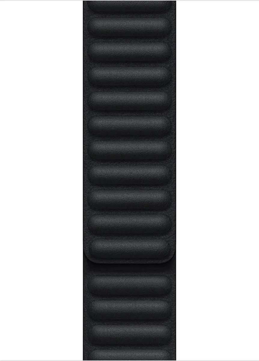 Apple Watch Leather Link 45mm - Middernacht - S/M