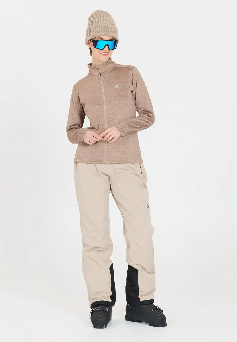 Whistler Fleece Vest Juice Waffle Full Zipper Midlayer Dames