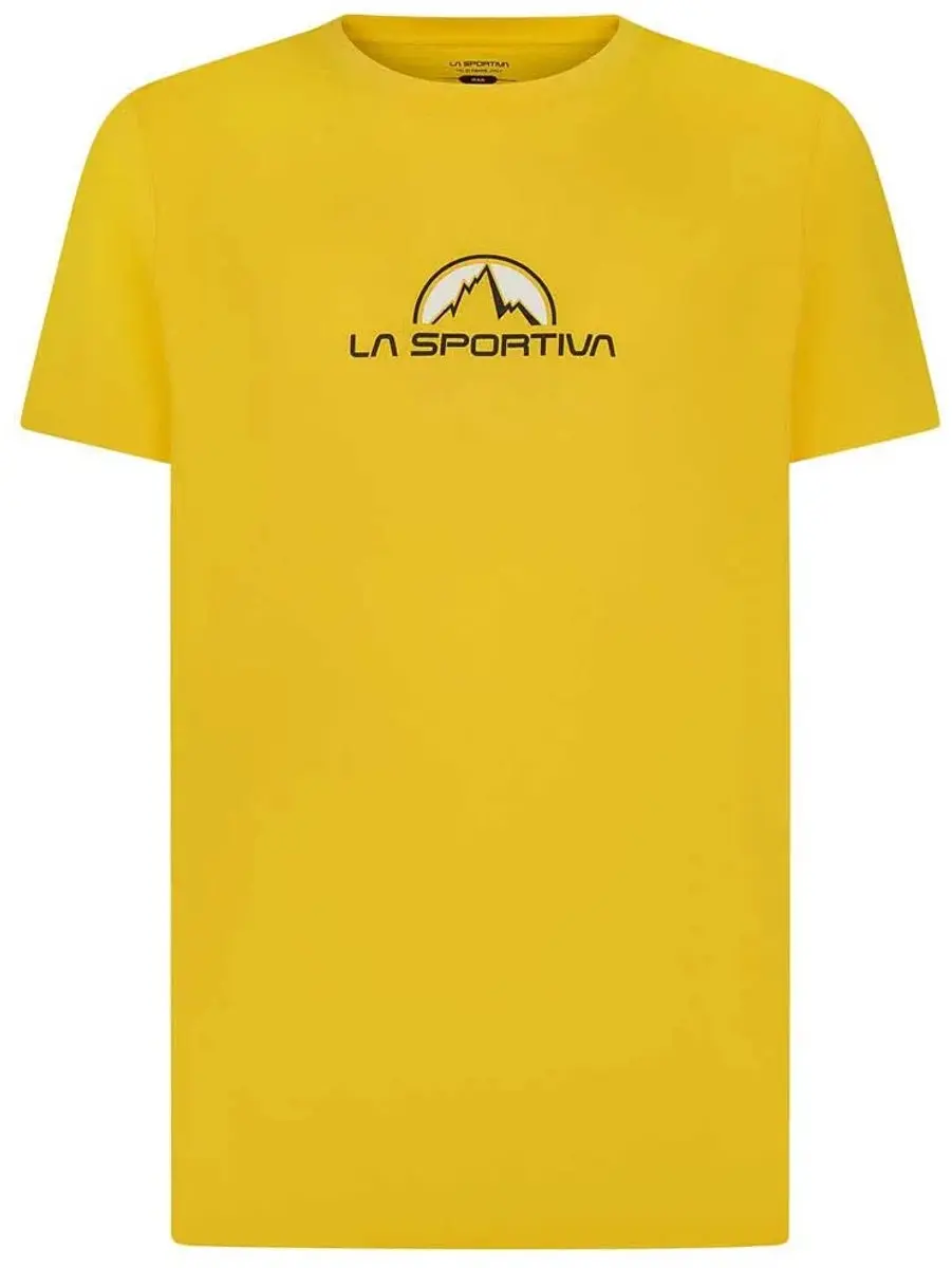 La Sportiva Brand T-shirt Met Korte Mouwen Geel L Man