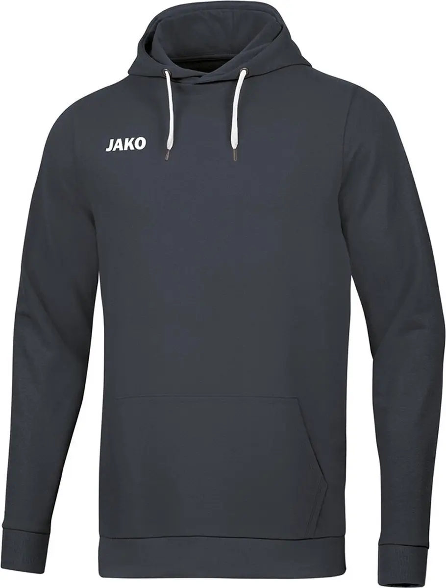 JAKO Base Junior Sweater met Kap - 164 - Grijs