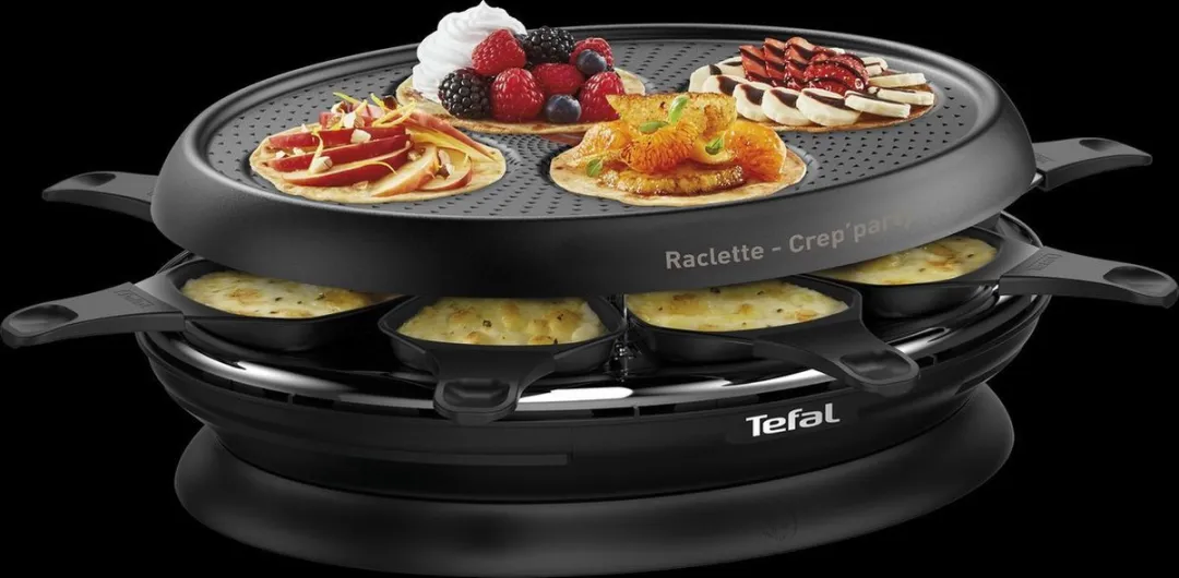 Tefal Store'Inn Crêpes Party RE320812 - 1050W - 8 Personen - Zwart