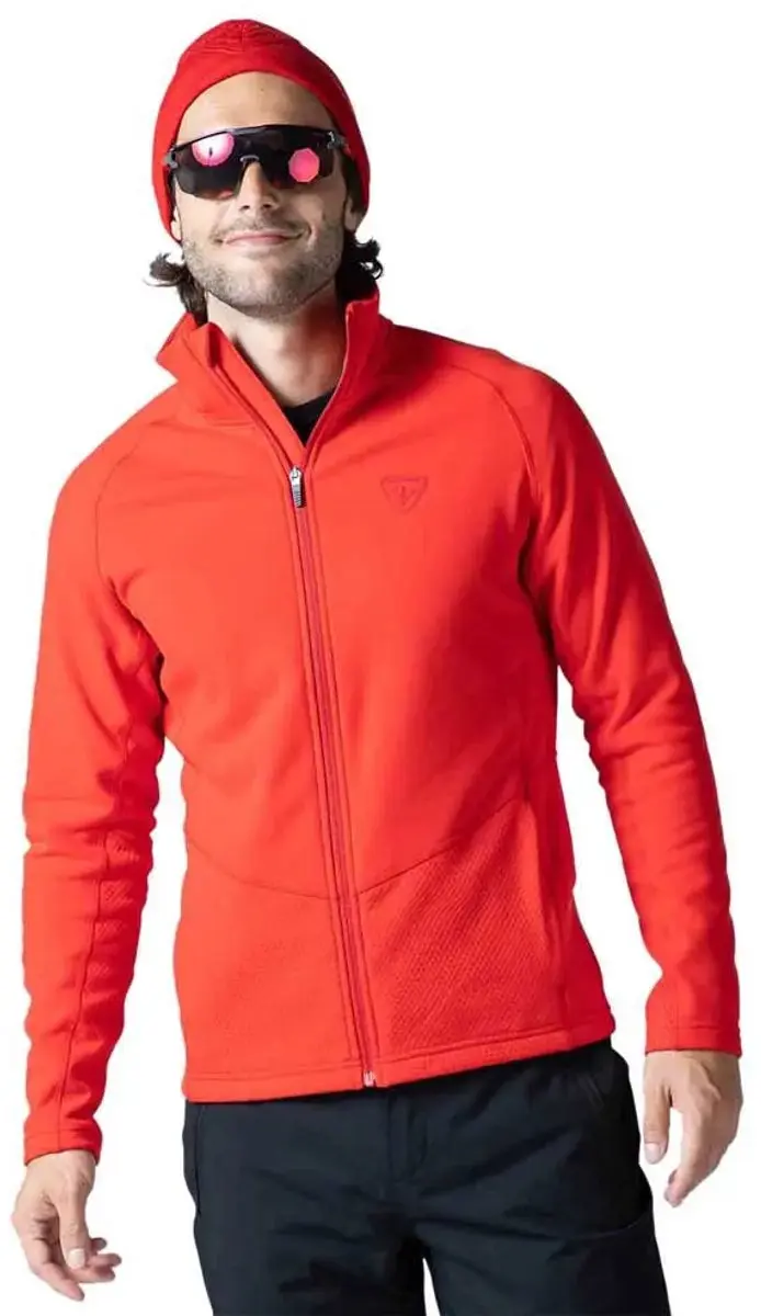 Rossignol Classique Clim Fleece Met Halve Rits Oranje M Man