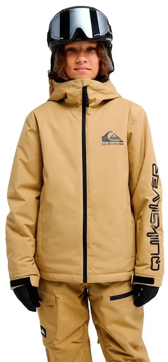 Quiksilver Mission Solid Jas Beige 4-5 Years Kinderen