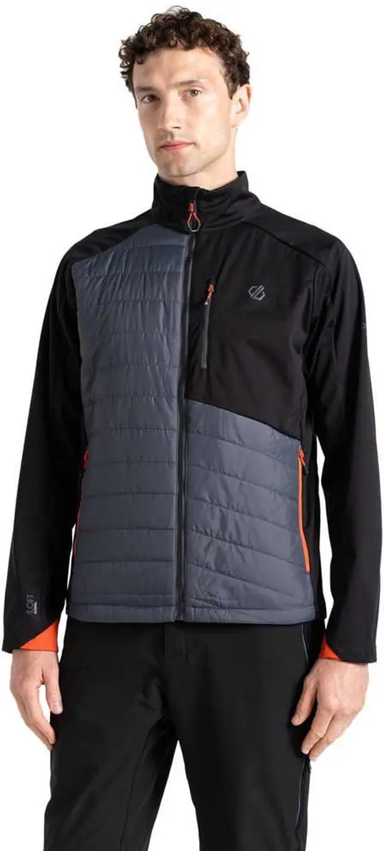 Dare2b Mountaineer Hybrid Softshelljack Grijs S Man