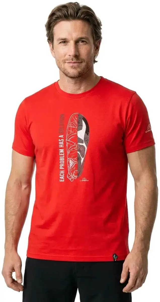 La Sportiva Solution T-shirt - Mountain Red - M - afbeelding 4 van 4