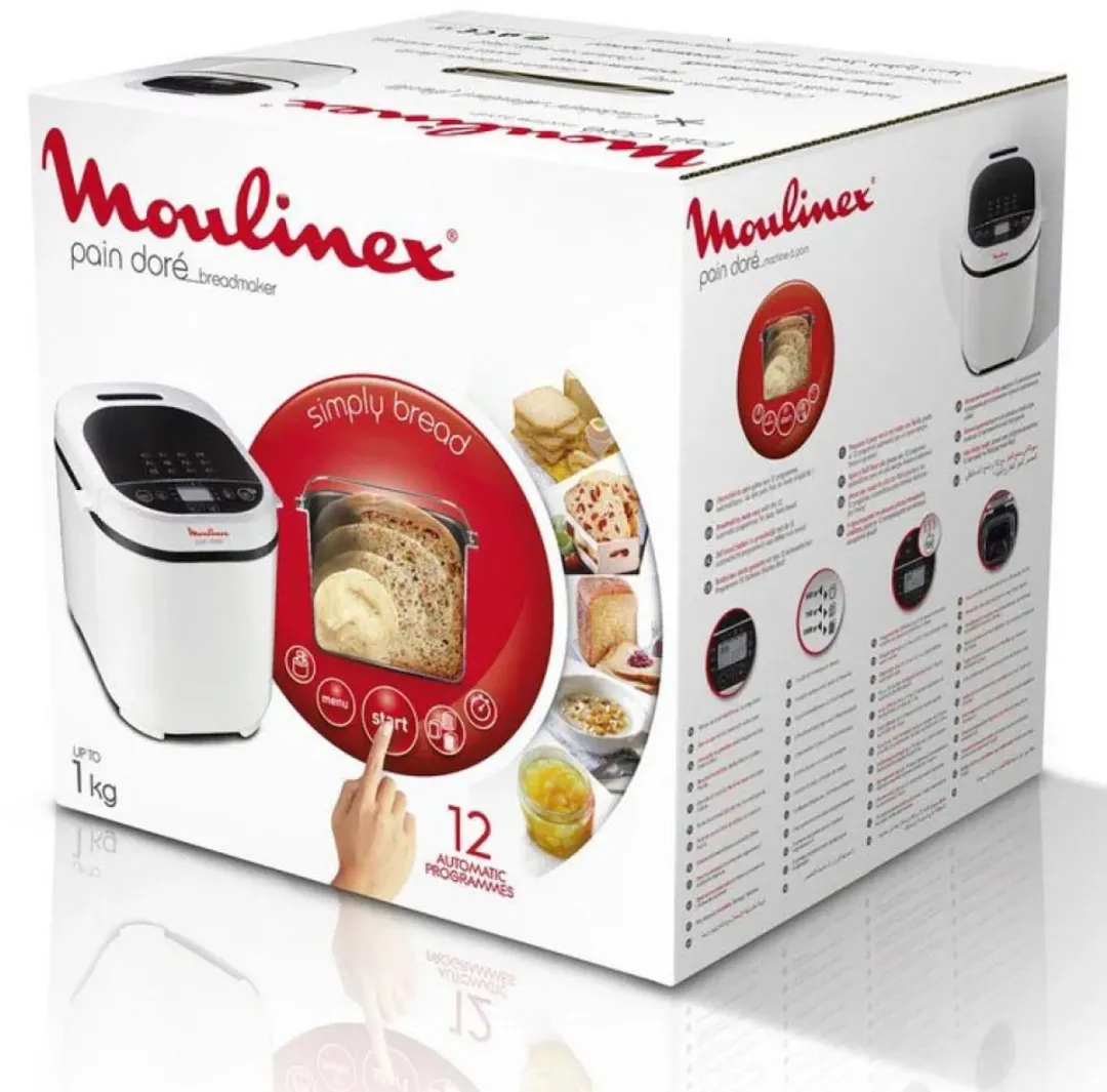 Moulinex Pain Doré OW210130 Broodbakmachine - 12 Programma's - Wit