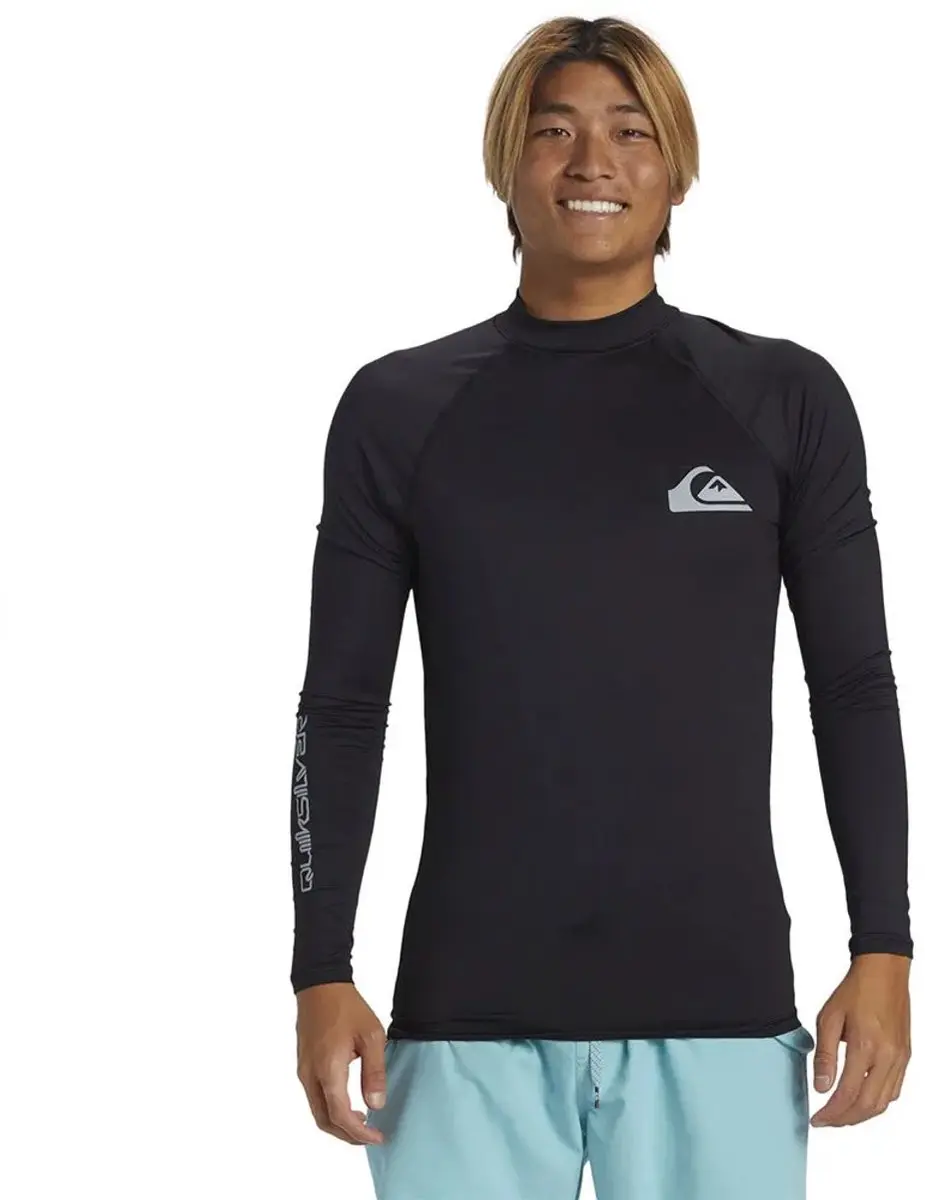Quiksilver - UV-surf T-shirt voor heren - Everyday - Lange mouw - UPF50+ - Zwart - maat M - afbeelding 6 van 6