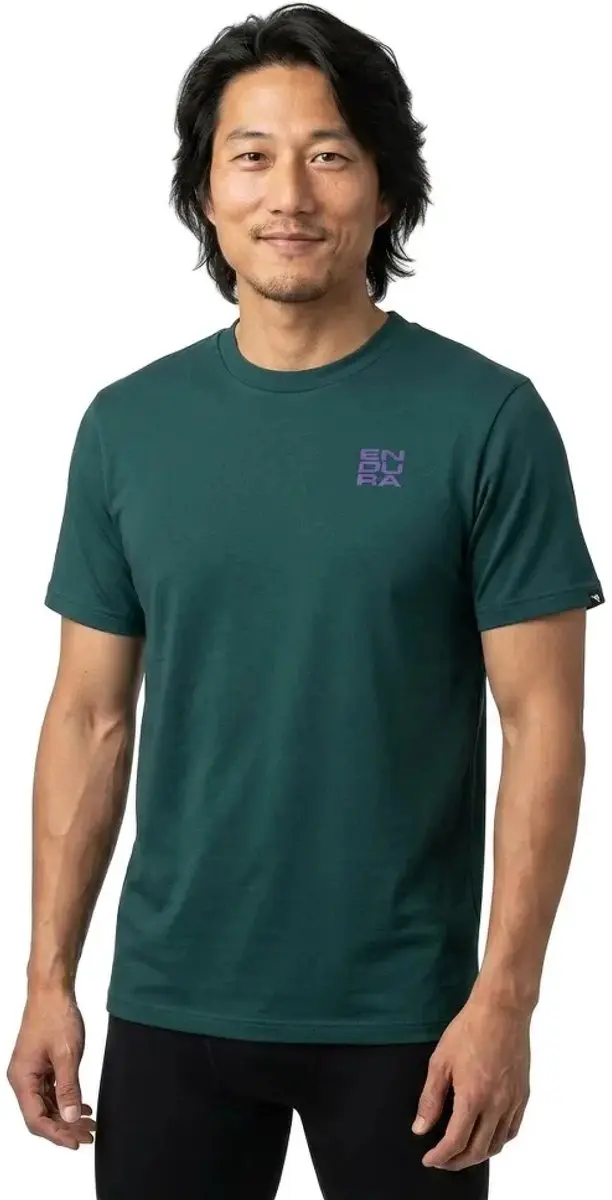 Endura Stacked Logo Graphic T-shirt - Teal - M - afbeelding 3 van 4