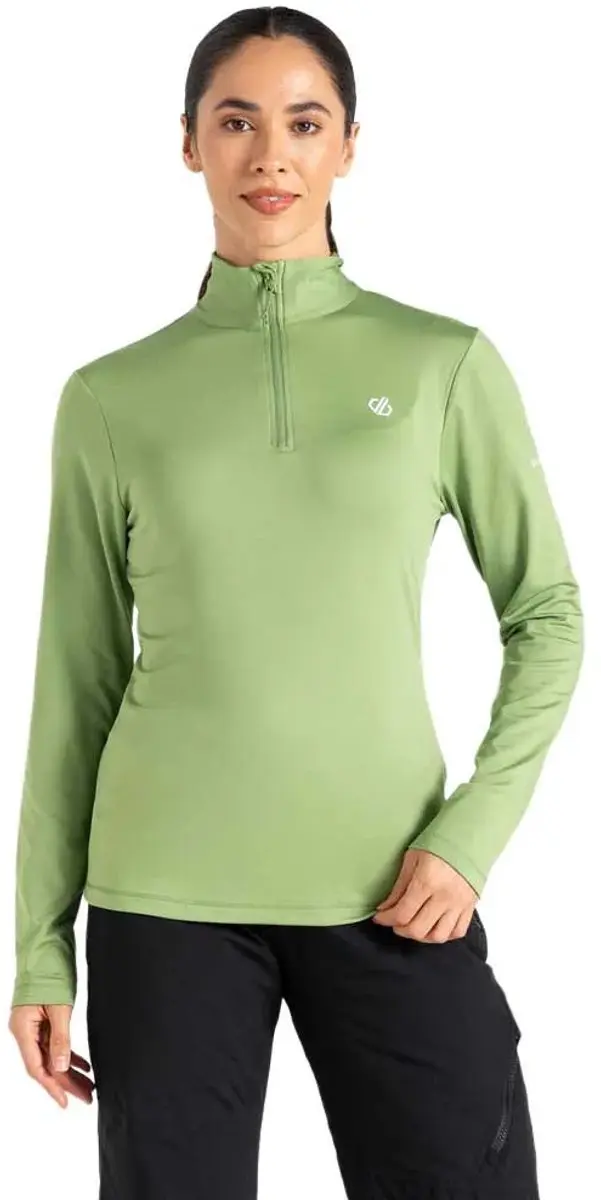 Dare2b Lowline Ii Stretch T-shirt Met Lange Mouwen Groen 40 Vrouw