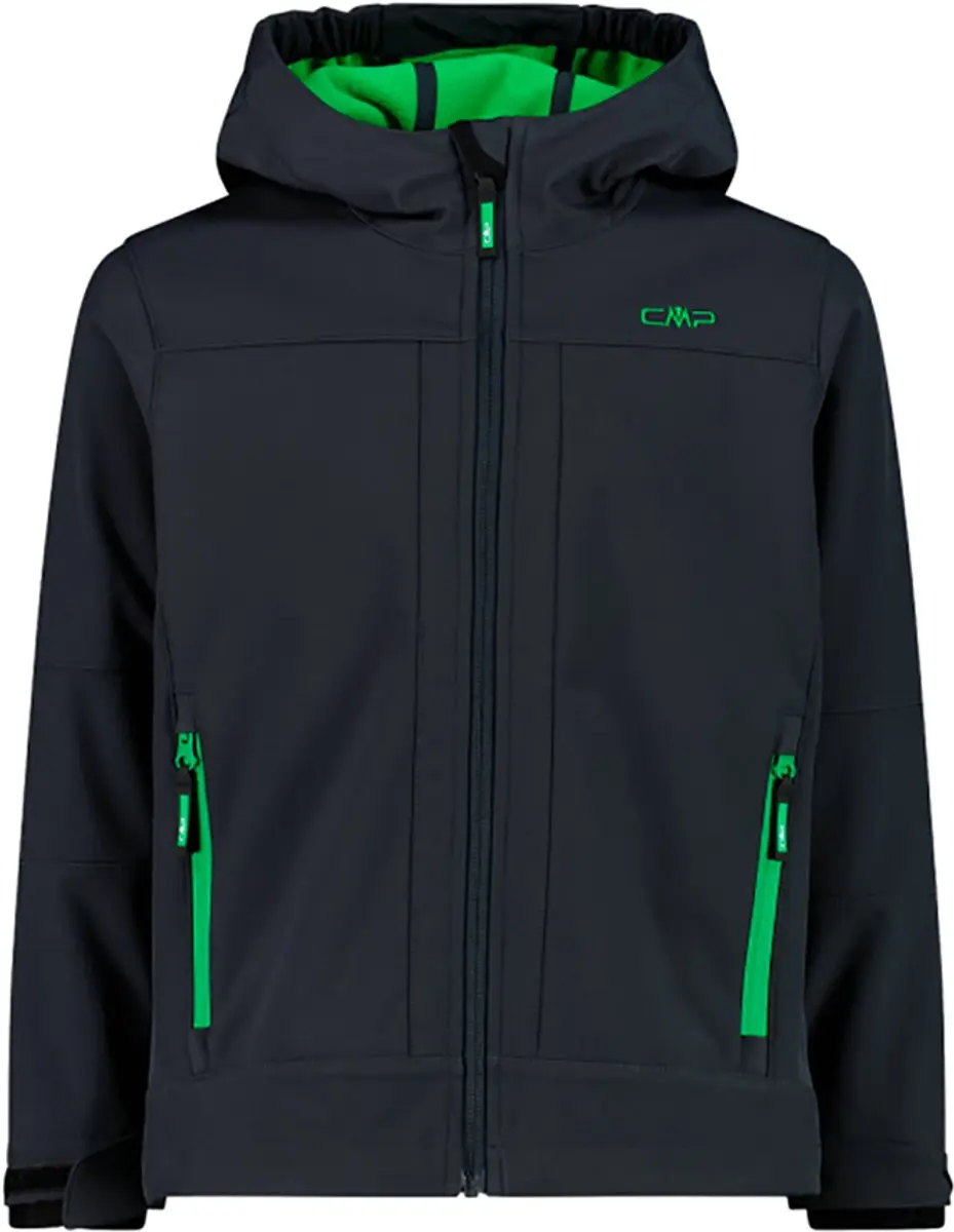 Cmp Fix Hood 3a00094 Softshelljack Grijs 8 Years Kinderen