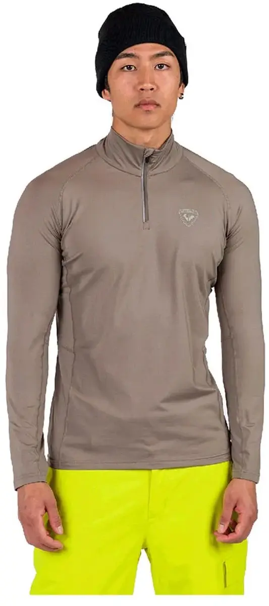 Rossignol Classique Fleece Met Halve Rits Grijs L Man
