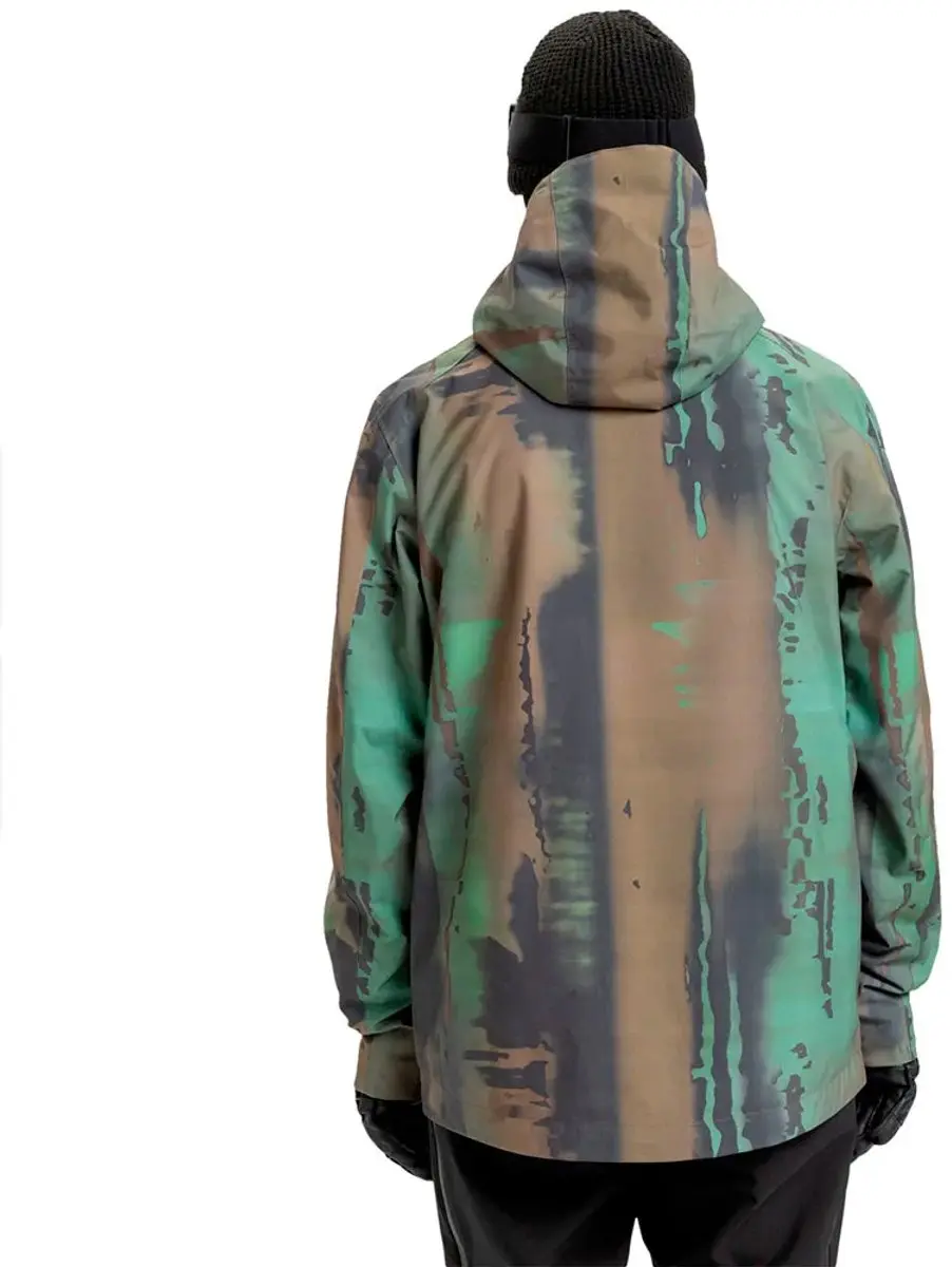 Quiksilver Muldrow 20k Jas Groen,Bruin XL Man - afbeelding 3 van 4