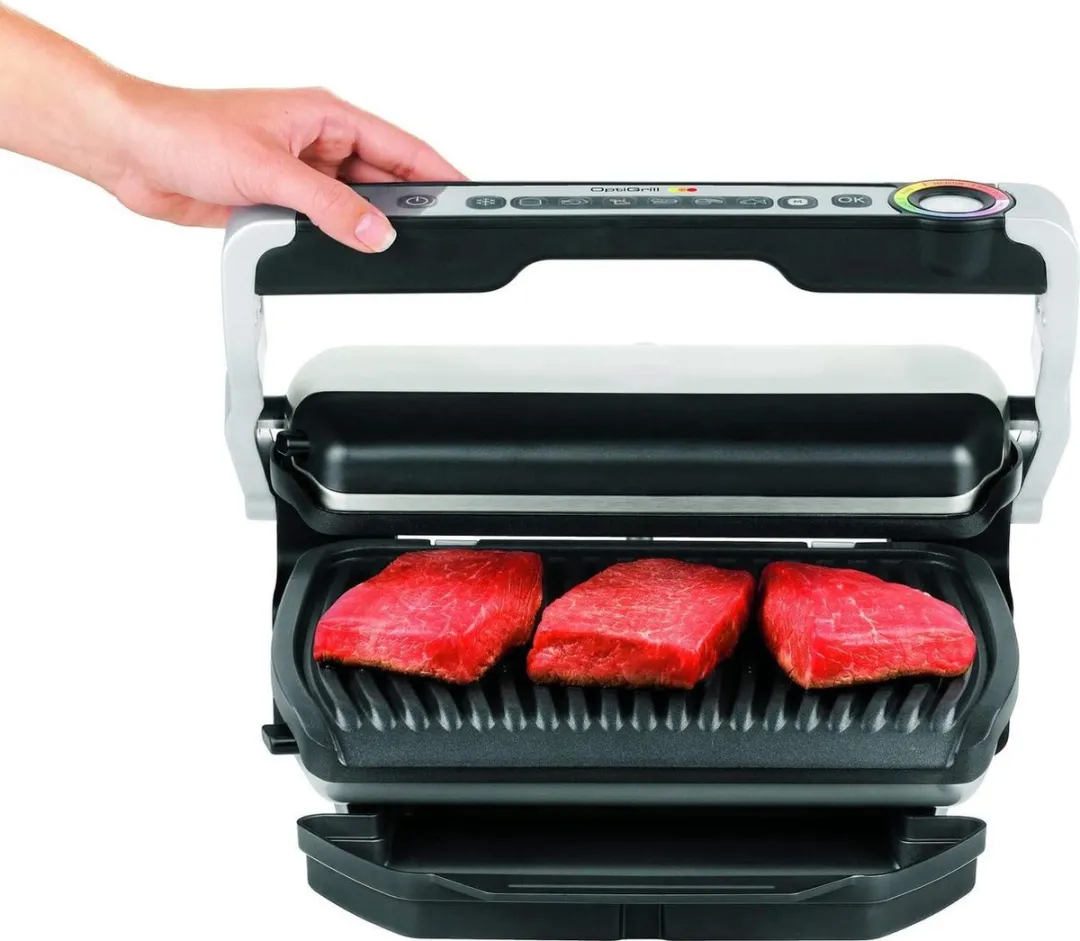 Tefal Optigrill GC705D Contactgrill 2000W - Zwart/Grijs