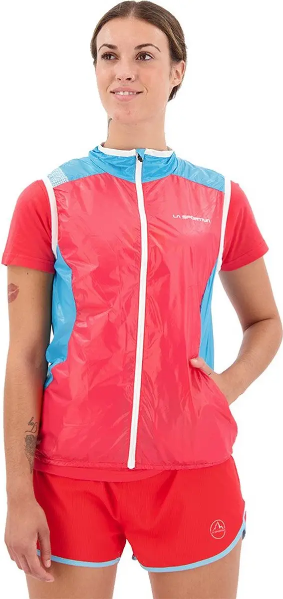 La Sportiva Briza Windbreaker Vest - Hibiscus/Malibu Blue - afbeelding 6 van 6