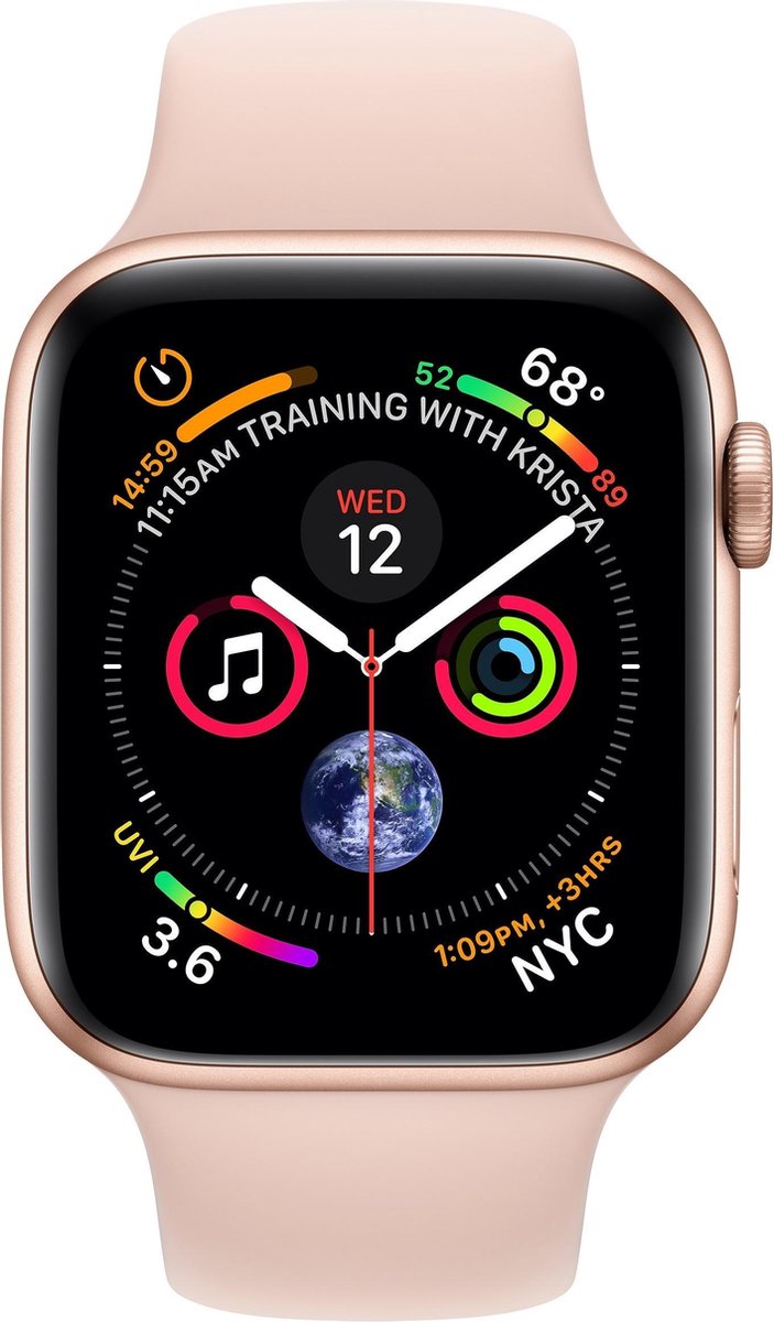 Apple Watch Series 4 GPS - Cellular - Smartwatch dames - 44mm - Roze