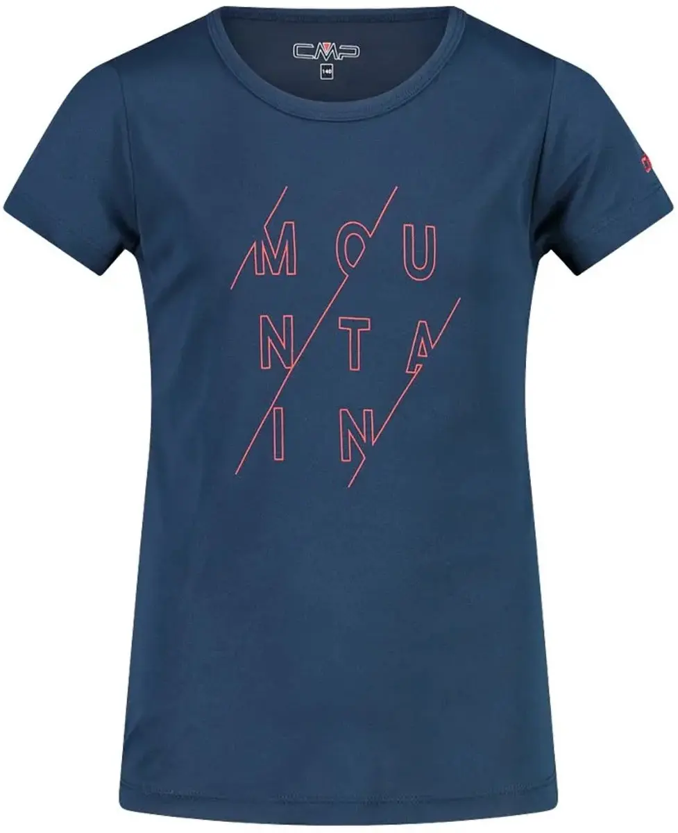 Cmp 38t6385 T-shirt Met Korte Mouwen Blauw 3 Years Meisje