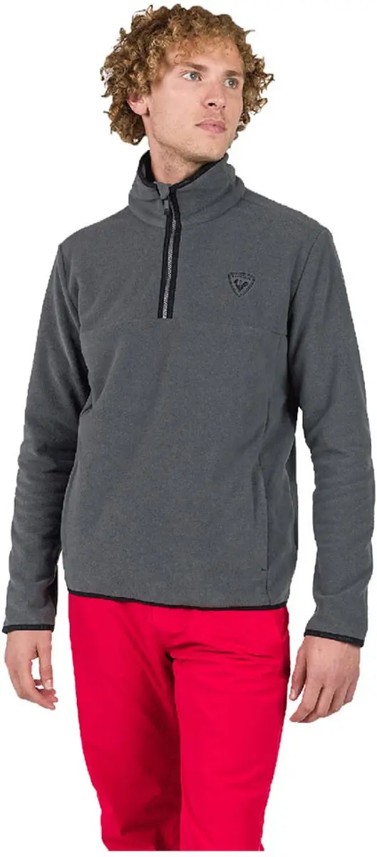 Rossignol Strawpile Fleece Met Halve Rits Grijs M Man