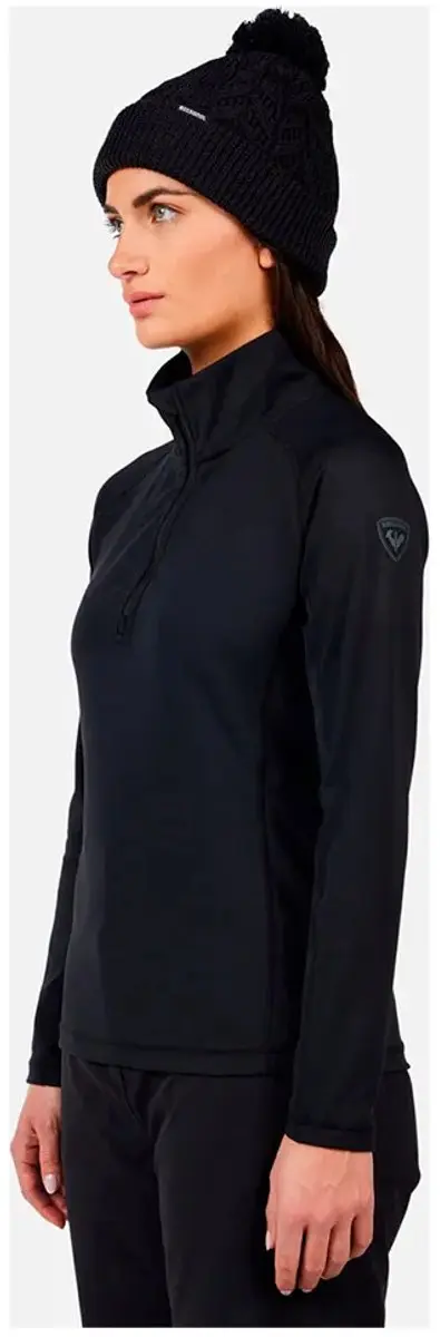 Rossignol Mid Layer Stretch Sweatshirt Met Halve Rits Zwart XS Vrouw - afbeelding 3 van 3