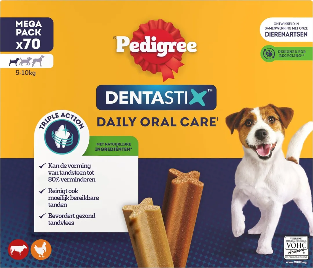 Pedigree Dentastix Kleine Hond Gebitsverzorging 70 Stuks
