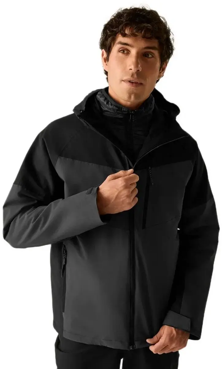 Regatta Wentwood 3in1 Jas Zwart XL Man