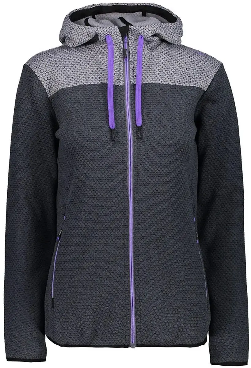 Cmp 39h0866 Heavy Fix Fleece Met Kap Grijs S Vrouw