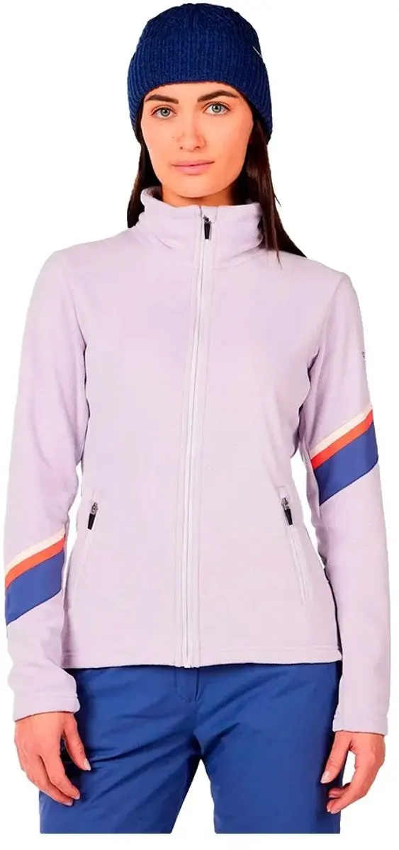 Rossignol Strawpile Fleece Met Volledige Rits Paars XS Vrouw
