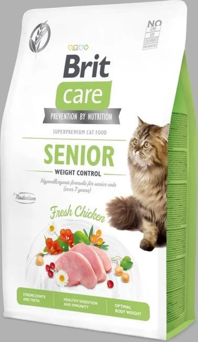 Brit Care Senior Weight Control Kattenvoer 7kg - afbeelding 6 van 6