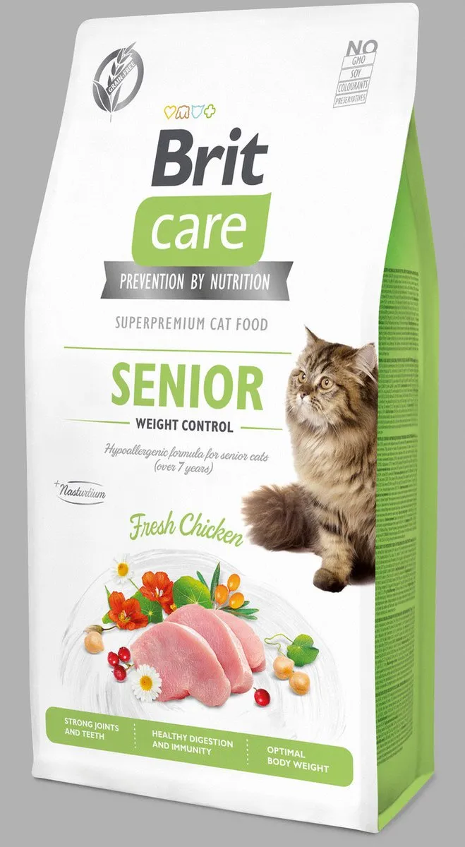 Brit Care Senior Weight Control Kattenvoer 7kg