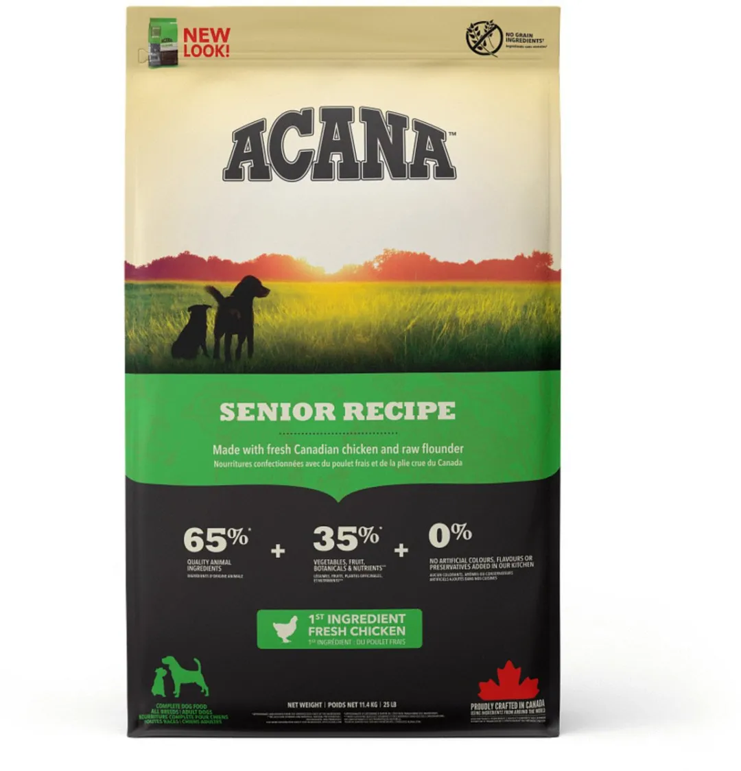 Acana Heritage Senior Kip & Kalkoen Hondenvoer 11.4kg