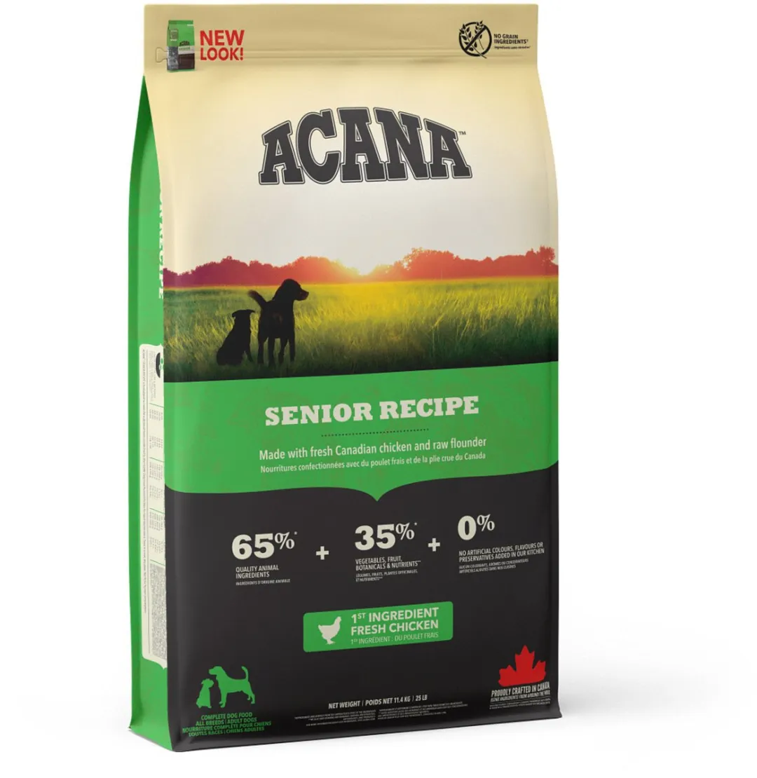 Acana Heritage Senior Kip & Kalkoen Hondenvoer 11.4kg