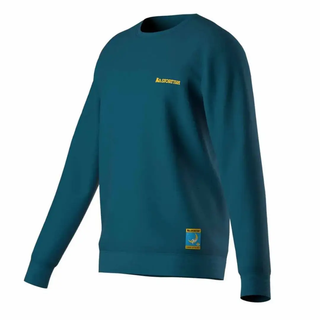La Sportiva Climbing On The Moon Sweatshirt Blauw 2XL Man