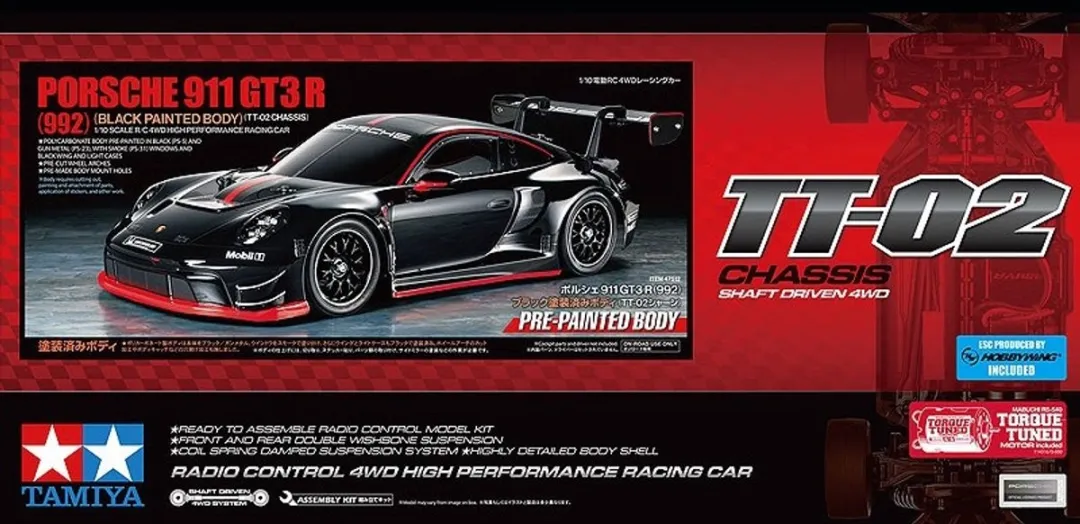 Tamiya 47512 Porsche 911 GT3 R RC Auto 1:10