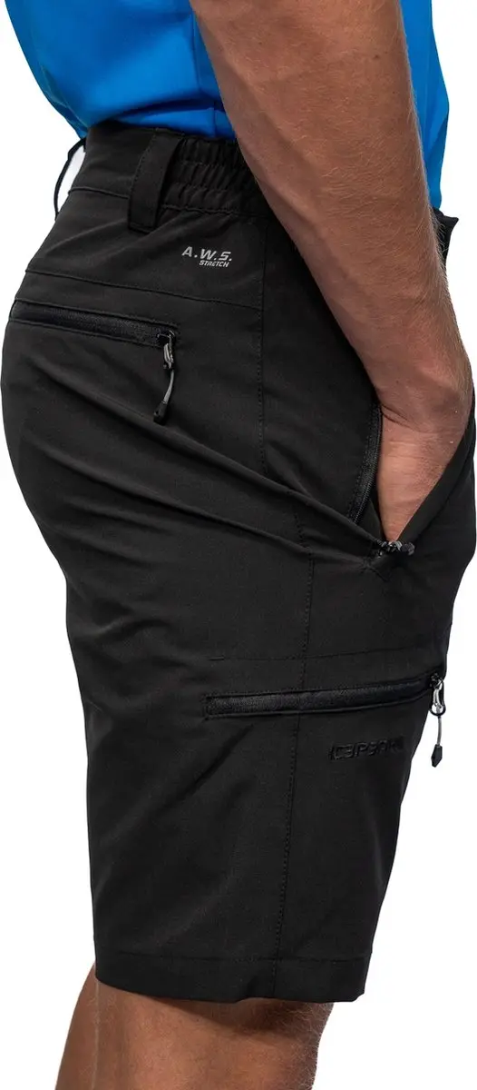 Ice Peak Berwyn Wandelshort Heren Zwart XS/46 - afbeelding 3 van 6