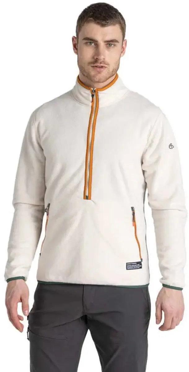 Craghoppers Co2 Renu Fleece Met Halve Rits Beige S Man
