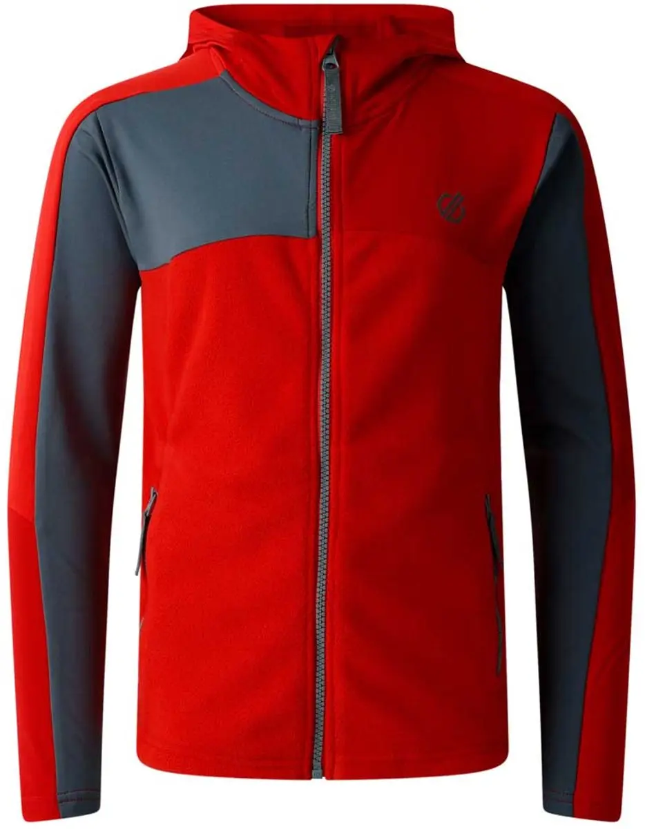 Dare2b Thriving Iv Fleece Met Volledige Rits Rood,Oranje 9-10 Years Kinderen - afbeelding 4 van 6