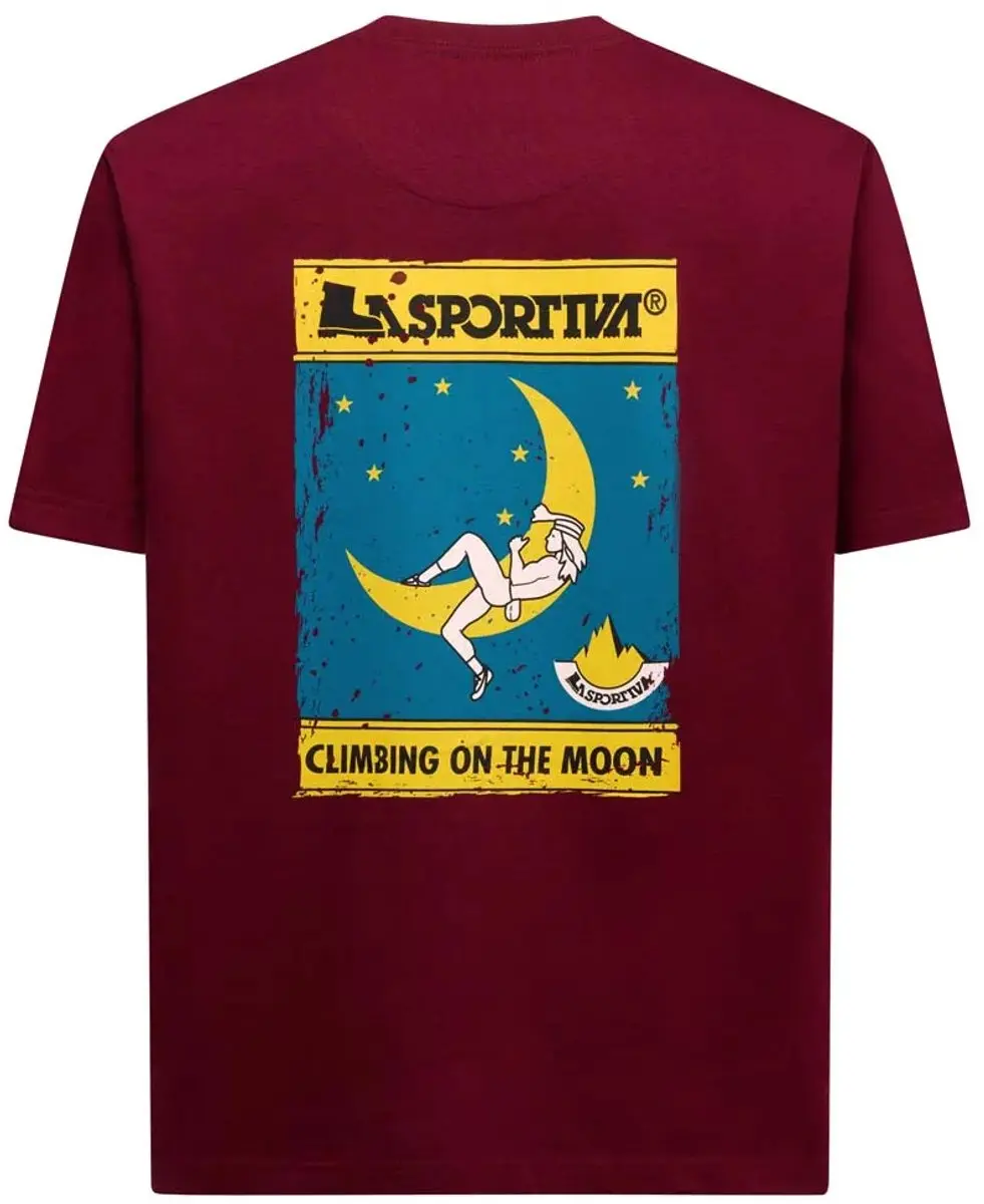 La Sportiva Moon Climb T-shirt Met Korte Mouwen Rood L Man - afbeelding 3 van 4