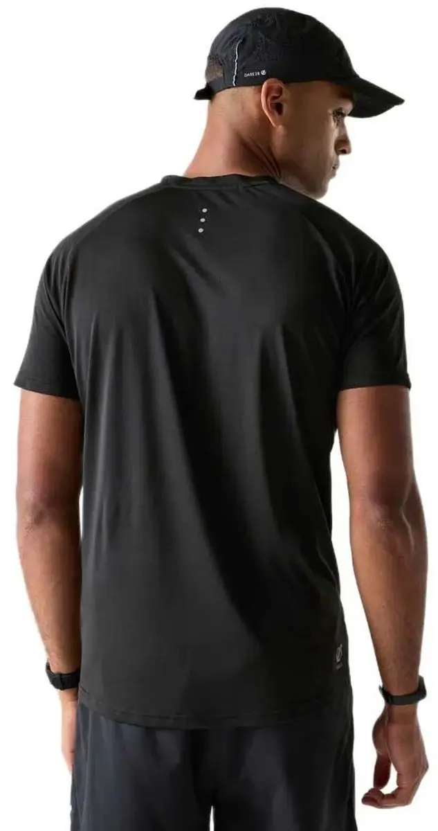 Dare 2b Tech II T-shirt Korte Mouwen - Zwart - afbeelding 2 van 4
