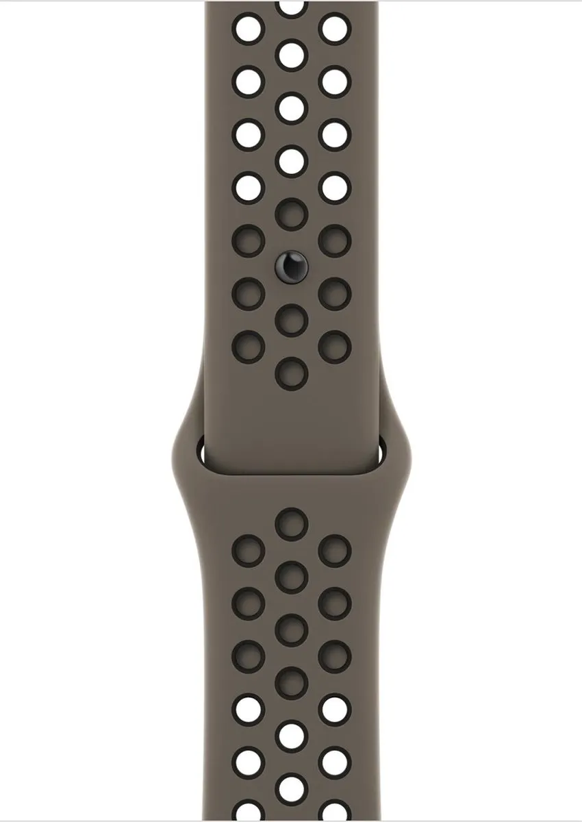 Apple Watch Nike Sportband - 38/40/41mm - Olive Grey/Zwart - afbeelding 6 van 6