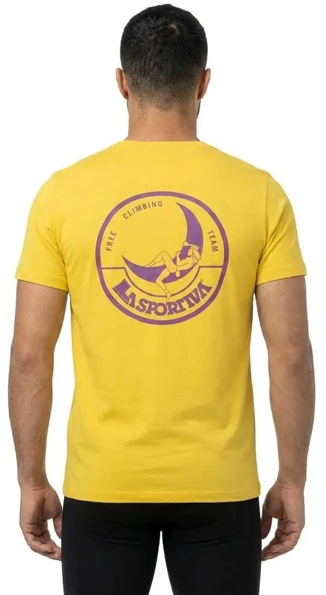 La Sportiva Climbing On The Moon T-shirt - Geel - afbeelding 3 van 4