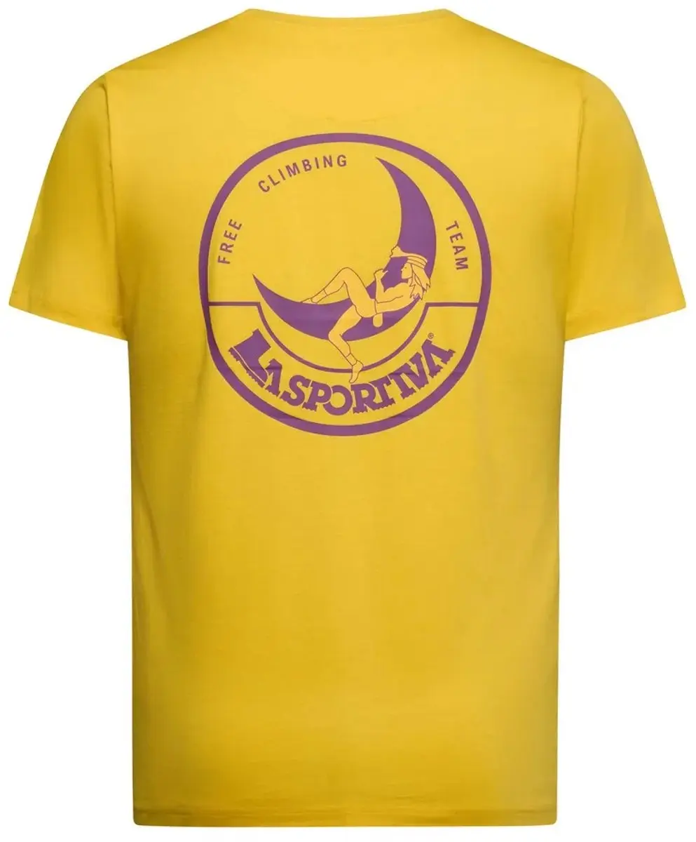 La Sportiva Climbing On The Moon T-shirt - Geel - afbeelding 2 van 4