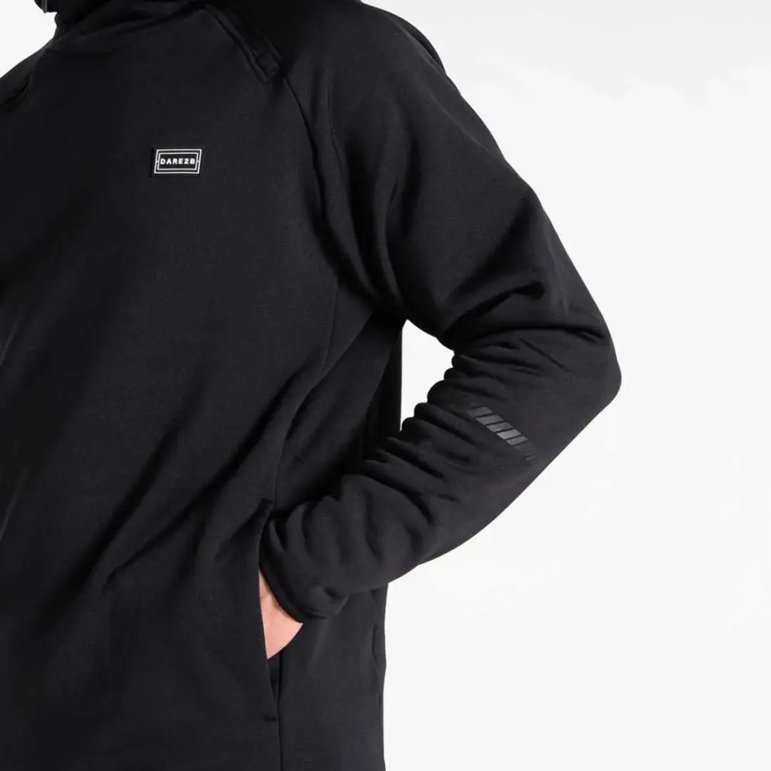 Dare 2b T-Bar Hoodie Heren - Zwart - 2XL - afbeelding 3 van 4