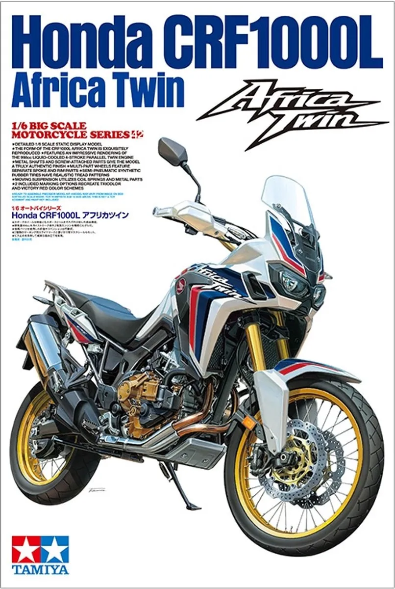 Tamiya 16042 Honda CRF1000L Africa Twin Modelbouwpakket - 1:6 - Multi